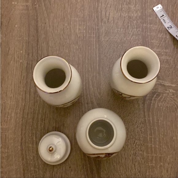 Japanese gold art bundle small bud vases. Beautiful Fine China - Picture 3 of 8